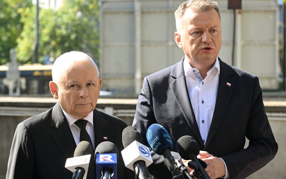 Jarosław Kaczyński i Mariusz Błaszczak