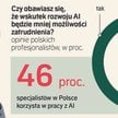 Specjaliści już korzystają z AI, lecz boją się jej konkurencji