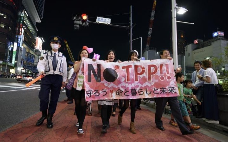 Protest przeciwko TPP w Japonii