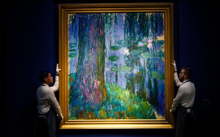 'Saule pleureur et bassin aux nymphéas' Claude Monet