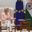 Przewodnicząca Komisji Europejskiej Ursula von der Leyen na spotkaniu z premierem Indii Narendrą Mod