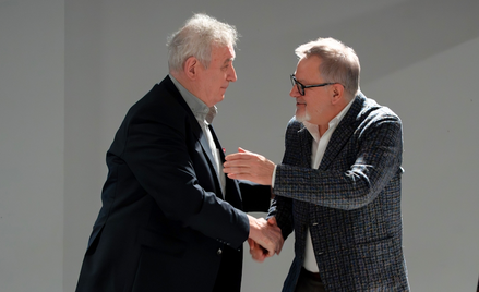 Waldemar Dąbrowski i dyrektor Opery na Zamku, Jacek Jekiel