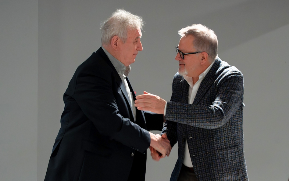 Waldemar Dąbrowski i dyrektor Opery na Zamku, Jacek Jekiel