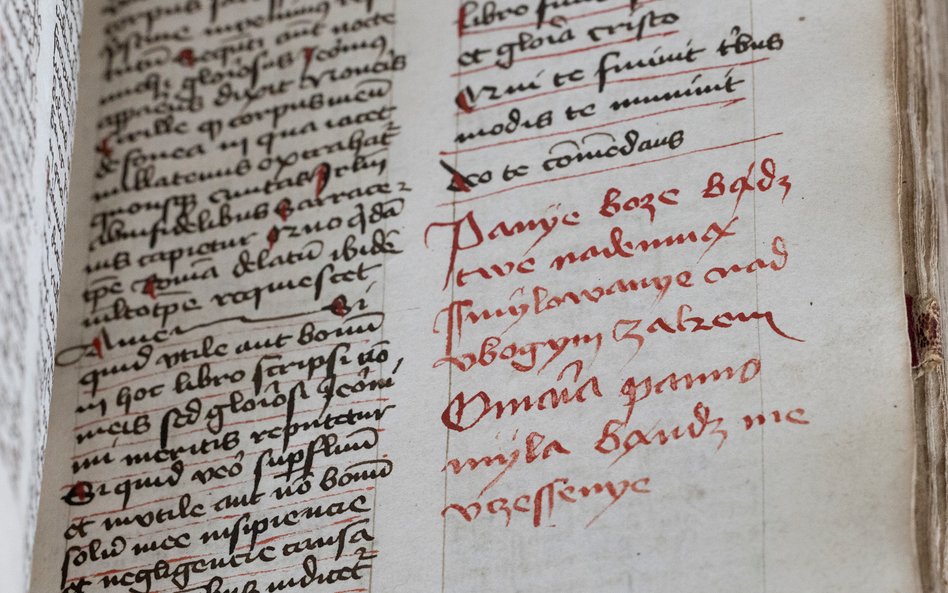 Rękopisy sprzed pięciu i sześciu stuleci przypominają nam, że język nie jest martwym, skamieniałym s