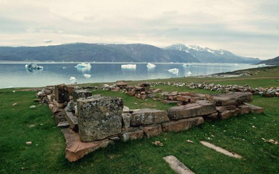 Tak wyglądają dziś pozostałości po Brattahlid, wschodniej osadzie założonej na Grenlandii przez Eryk