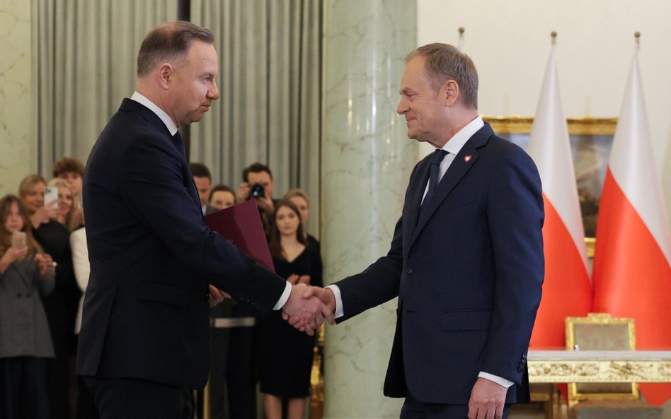 Andrzej Duda dokonał zaprzysiężenia rządu Donalda Tuska 13 grudnia