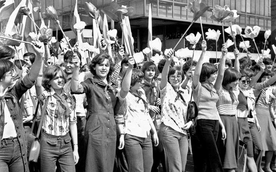 01.05.1978 Warszawa Pochod 1-szo majowy Fot. Wojciech Druszcz/REPORTER