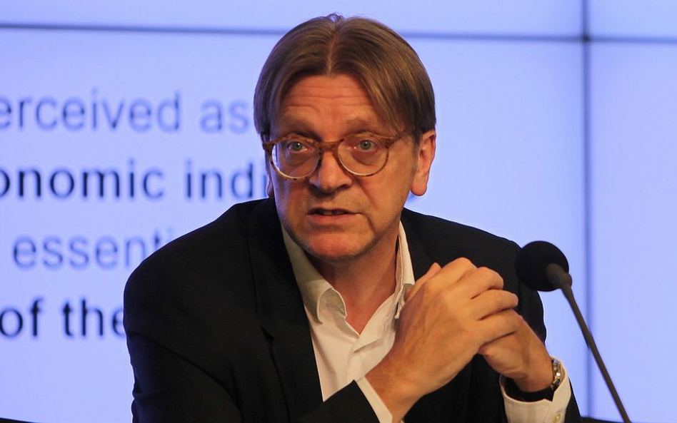 Guy Verhofstadt, przewodniczący Porozumienia Liberałów i Demokratów na rzecz Europy w PE