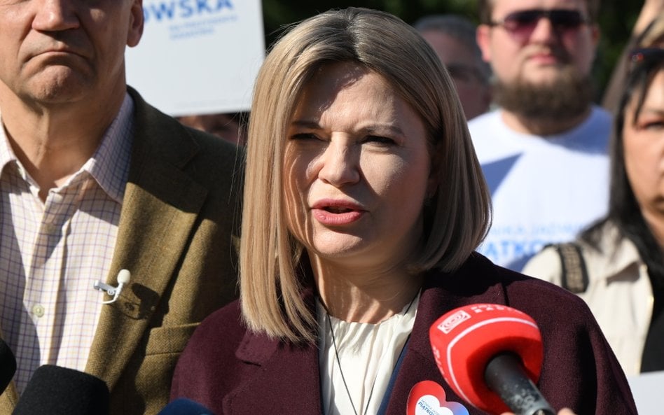 Kandydatka na prezydenta Krakowa, senator KO Monika Piątkowska
