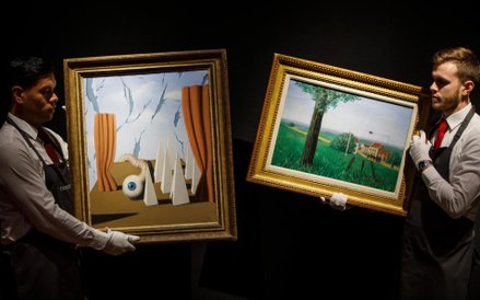 'Le monde poetique II' i 'La belle captive' belgijskiego surrealisty Rene Magritte’a