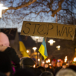 Antywojenny protest w Szwecji