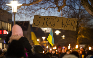 Antywojenny protest w Szwecji