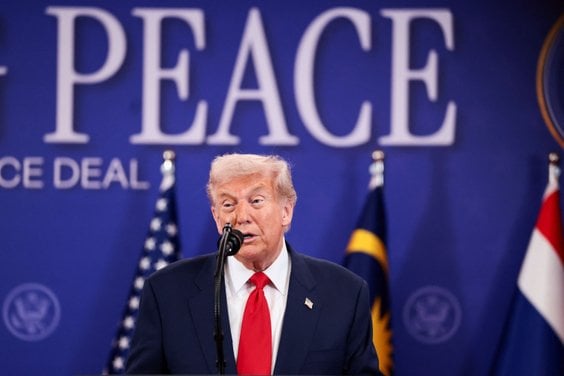 Prezydent USA Donald Trump w Kuala Lumpur