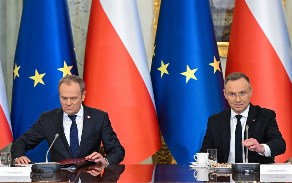 Donald Tusk i Andrzej Duda