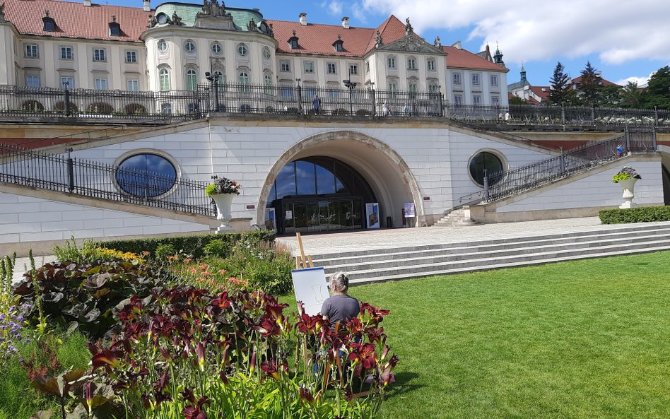 Plener malarski w ogrodach Zamku Królewskiego