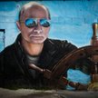 Grafiti na jednym z bloków w Jałcie przedstawiające Władimira Putina