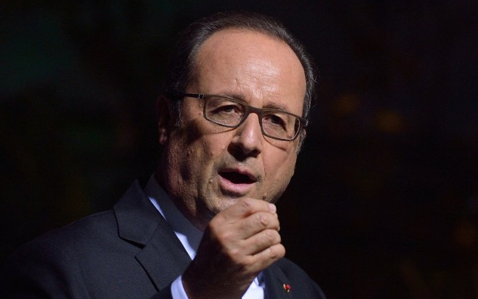 Prezydent Francji Francois Hollande