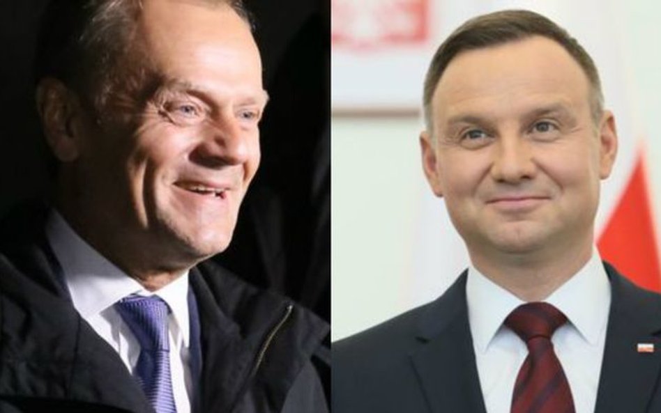Sondaż. Wybory prezydenckie: Tusk wygrywa z Dudą