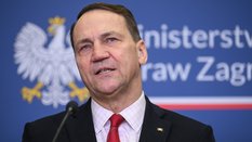 Wicepremier, minister spraw zagranicznych Radosław Sikorski podczas wspólnej konferencji prasowej po