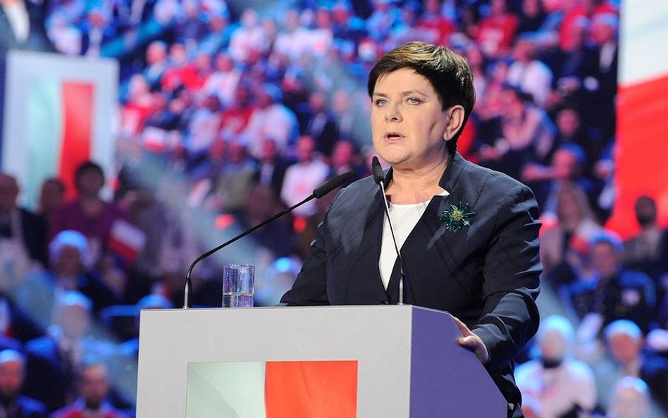 Beata Szydło na konwencji wyborczej Andrzeja Dudy