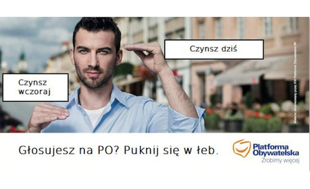 "Wybieram mniej czy więcej?" - odpowiedź internautów na billboardy PO