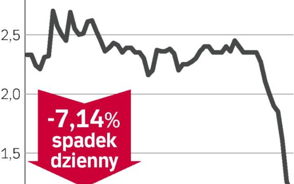 Akcja inwestorów obniża kurs