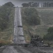 Rozbity rosyjski czołg w rejonie Izium