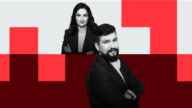 Marzena Tabor-Olszewska, redaktor prowadząca „Rzeczpospolitej” i Michał Płociński, szef działu opini