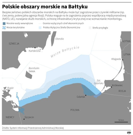 Polskie obszary morskie na Bałtyku