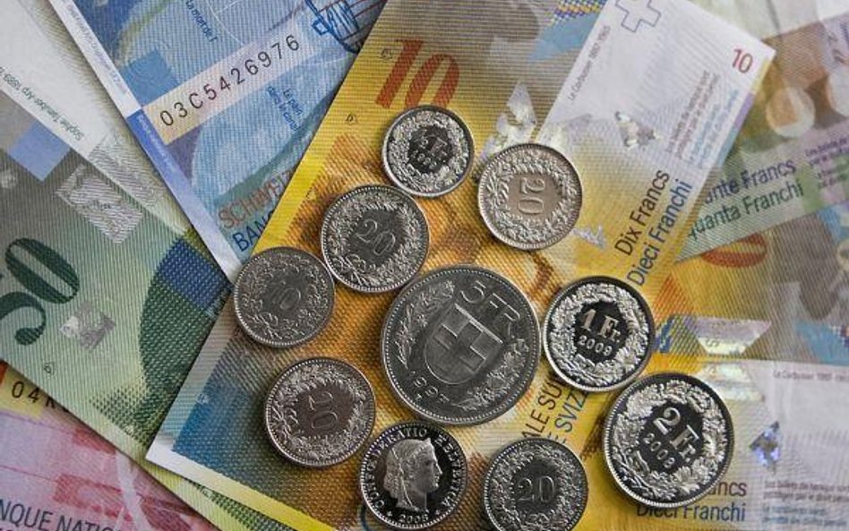 Euro osłabło do franka poniżej minimalnego kursu SNB