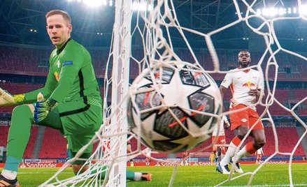 Oby węgierski bramkarz Peter Gulacsi miał w meczu z Polską kilka okazji, by tak spojrzeć za siebie