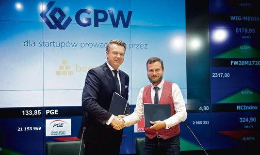 Porozumienie dotyczące stworzenia akceleratora podpisali (od lewej): Jarosław Grzywiński, p.o. preze