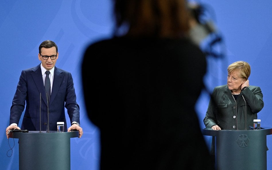 Mateusz Morawiecki i Angela Merkel