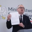 Minister sprawiedliwości, prokurator generalny Adam Bodnar podczas konferencji prasowej