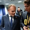 Konferencja prasowa w Brukseli, 23 bm. premiera RP Donalda Tuska (C-L) po zakończeniu posiedzenia Ra