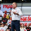 Donald Tusk podczas wiecu w Gdańsku