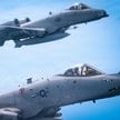 Samoloty A-10 Thunderbolt II Sił Powietrznych podczas szkolenia lotników w bazie w St. Joseph w Miss