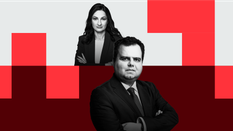 Marzena Tabor-Olszewska, redaktor prowadząca „Rzeczpospolitej” oraz Michał Kolanko, dziennikarz i an