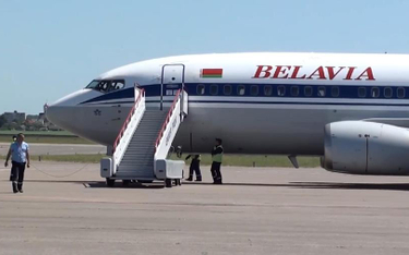 Samolot białoruskiej linii lotniczej Belavia
