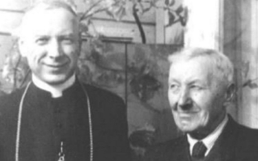 Kardynał Wyszyński z ojcem, Komańcza 1956 r.