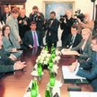 Dominique Strauss-Kahn, dyrektor zarządzający MFW (pierwszy z lewej), spotkał się wczoraj ze Sławomi