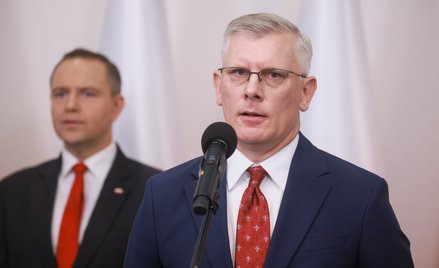 Prezydent elekt Karol Nawrocki oraz desygnowany na szefa Biura Bezpieczeństwa Narodowego Sławomir Ce