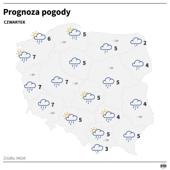 Prognoza pogody na 1 lutego