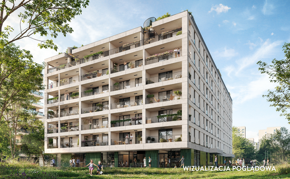 Wizualizacja nowej inwestycji Ale!KEN na Ursynowie