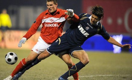 Mecz Pucharu UEFA pomiędzy Spartakiem a Dinamem Zagrzeb
