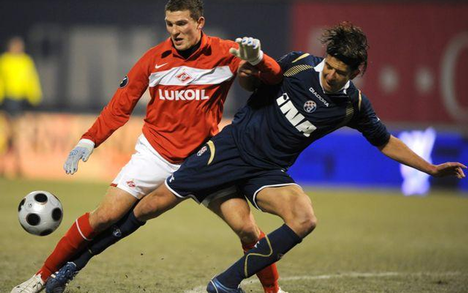 Mecz Pucharu UEFA pomiędzy Spartakiem a Dinamem Zagrzeb