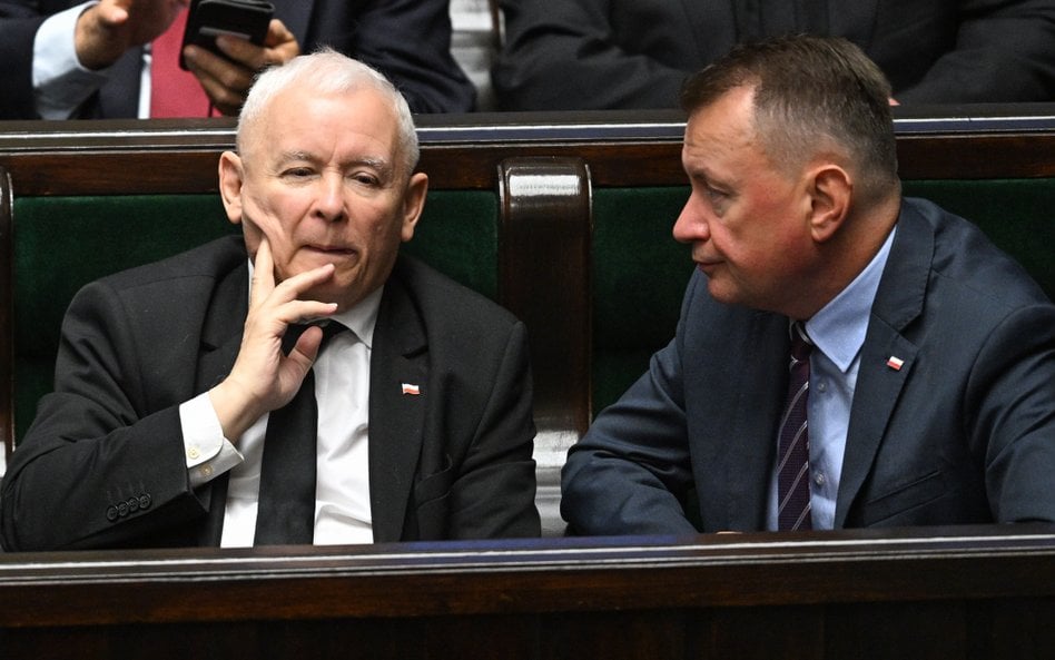 Jarosław Kaczyński i Mariusz Błaszczak