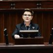 Beata Szydło, szefowa polskiego rządu, mówi w Sejmie o priorytetach.