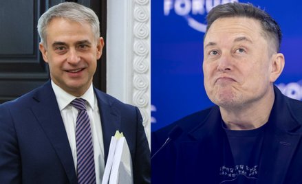 Wicepremier, minister cyfryzacji Krzysztof Gawkowski oraz twórca SpaceX Elon Musk