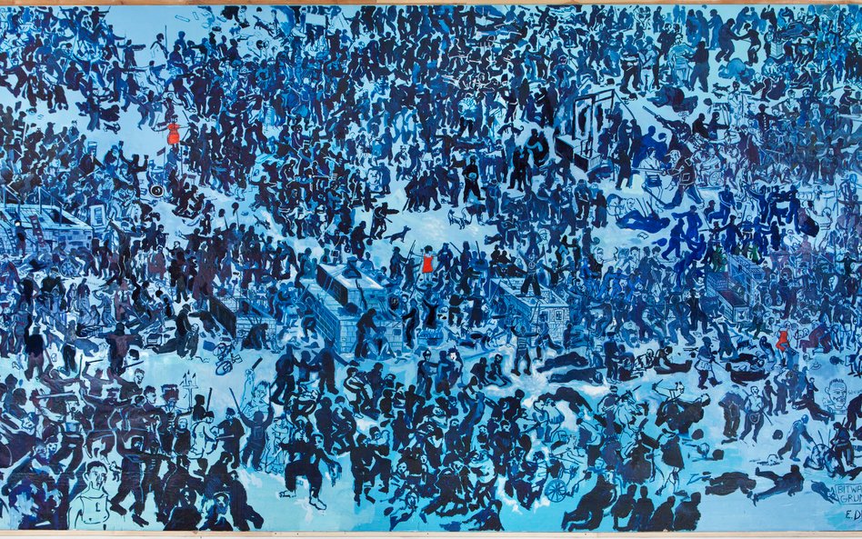 Edward Dwurnik, Bitwa pod Grunwaldem, 2010 Dzięki uprzejmości Muzeum Warmii i Mazur w Olsztynie